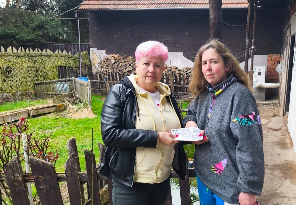 Dar po požáru rodiného domu Vohnoutových